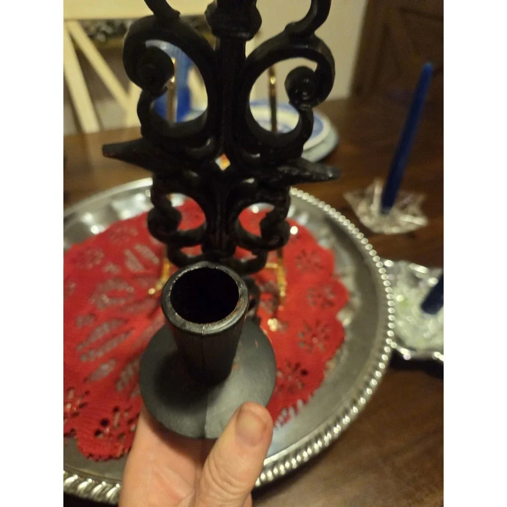 Vintage Burnwood USA Black Sconce